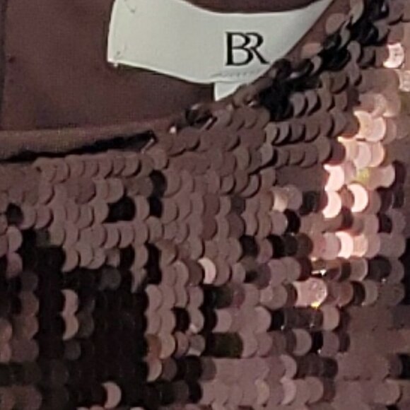 NWT Banana Republic Stretch-Sequin Mini Dress in Brown Size XS - Picture 5 of 8